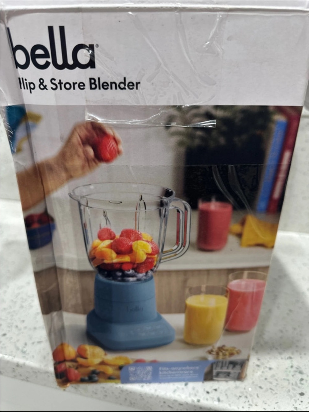 Bella Flip & Store Blender - Blue Compact Personal Blender